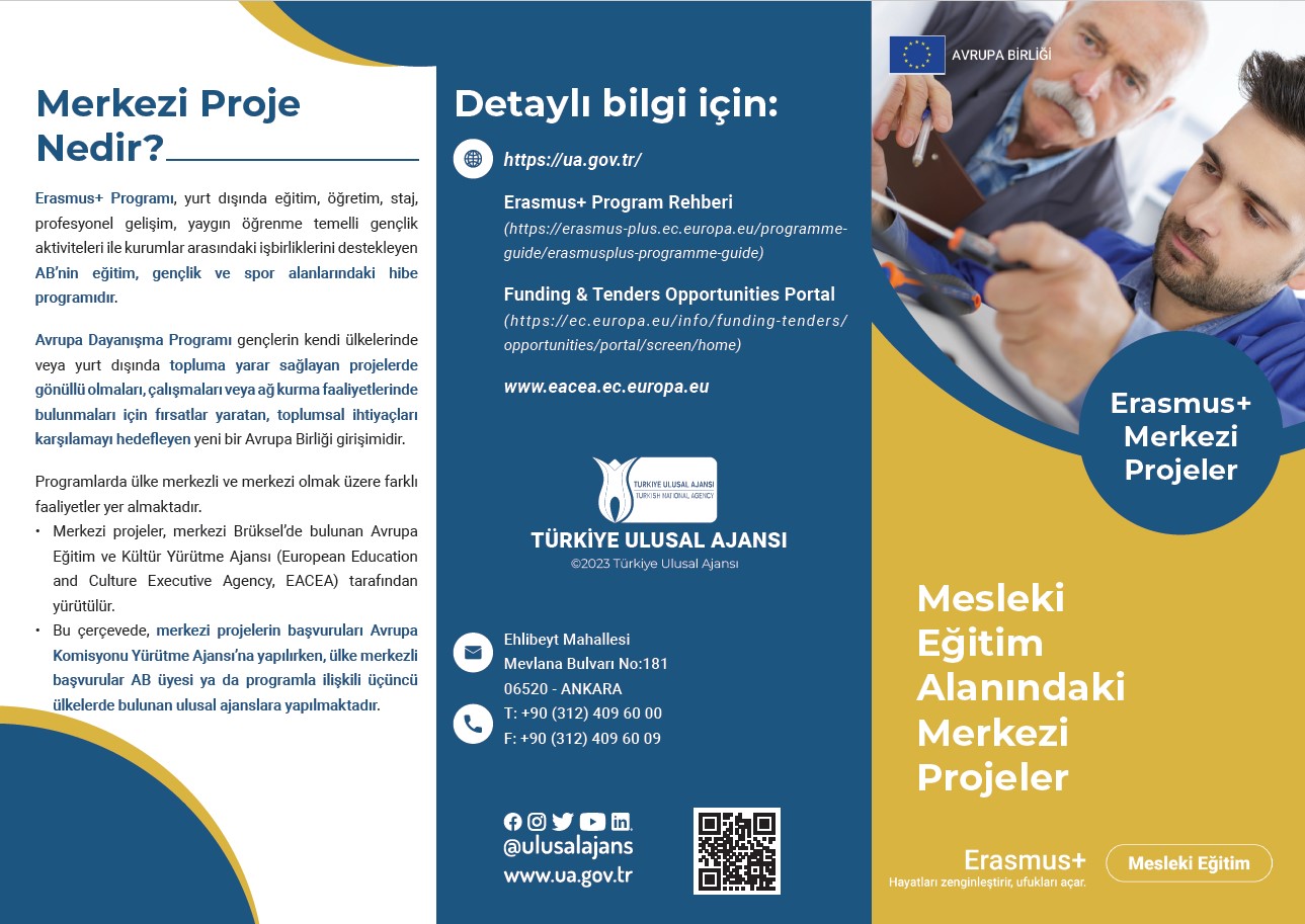 Mesleki Eğitim Alanındaki Merkezi Projeler