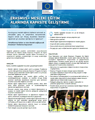Erasmus+ Mesleki Eğitim Alanında Kapasite Geliştirme